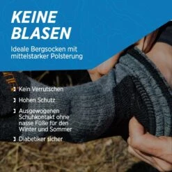 Alpaca Merino Wandelsokken: AURORA Extra Sterk Gewatteerde Bergbeklimmersokken -Goedkope SchoenStijl Winkel alpaca merino wandelsokken aurora extra sterk gewatteerde bergbeklimmersokken 2