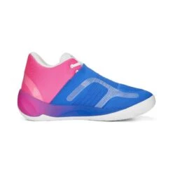 Puma Basketbalschoenen Voor Heren Rise Nitro Blauw Roze