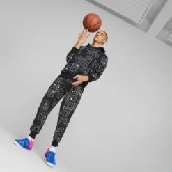 Puma Basketbalschoenen Voor Heren Rise Nitro Blauw Roze -Goedkope SchoenStijl Winkel basketbalschoenen voor heren rise nitro blauw roze 5