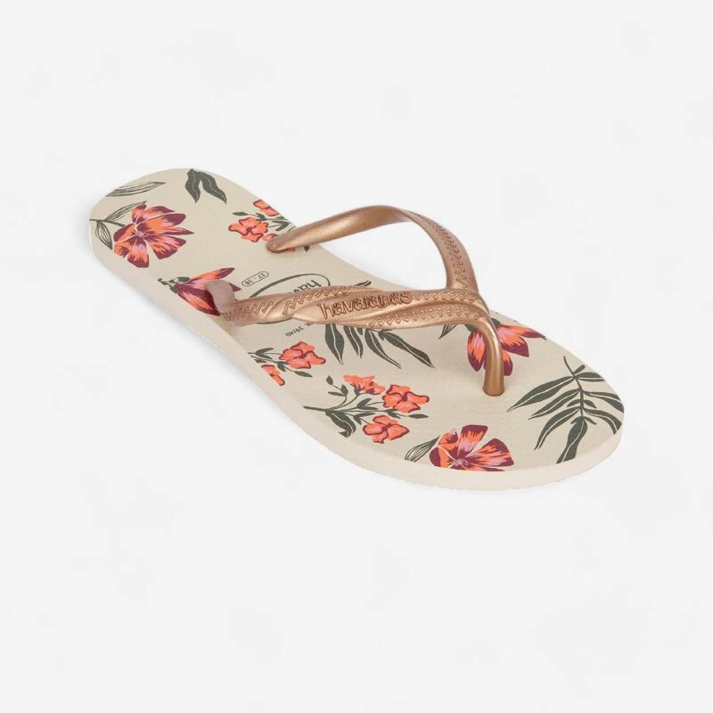 Havaianas DAMESTEENSLIPPERS Bloemen Beige Opeco 1 Havaianas DAMESTEENSLIPPERS Bloemen Beige Opeco