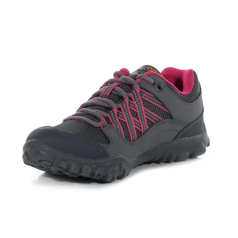 Regatta Edgepoint Waterdichte Wandelschoenen Voor Kinderen/Kinderen (Staal/Roze Fusie) 3 Regatta Edgepoint Waterdichte Wandelschoenen Voor Kinderen/Kinderen (Staal/Roze Fusie) - Afbeelding 3