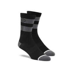 100% Flow Sokken - Zwart/grijs
