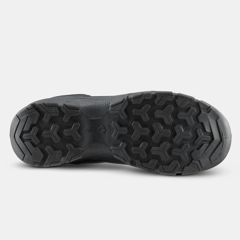 Quechua Halfhoge Wandelschoenen Met Veters Voor Kinderen MH100 MID Grijs Maat 35 Tot 38 3 Quechua Halfhoge Wandelschoenen Met Veters Voor Kinderen MH100 MID Grijs Maat 35 Tot 38 - Afbeelding 3