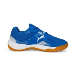 Puma Handbalschoenen Voor Kinderen Solarflash Blauw Wit -Goedkope SchoenStijl Winkel handbalschoenen voor kinderen solarflash blauw wit 2