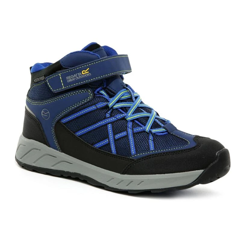 Regatta Kinderen Samaris V Mid Walking Boots (Pruisische/Neon-veer) 1 Regatta Kinderen Samaris V Mid Walking Boots (Pruisische/Neon-veer)
