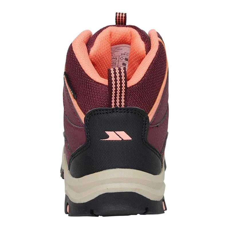 TRESPASS Kinder/kleuter Gillon II Wandelschoenen (Bourgondië) 2 TRESPASS Kinder/kleuter Gillon II Wandelschoenen (Bourgondië) - Afbeelding 2