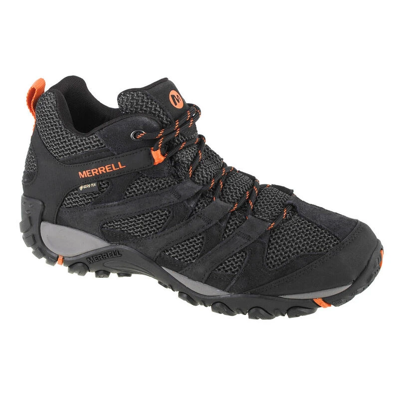 Merrell Alverstone Mid GTX, Mannen, Trekking, Trekkingschoenen, Zwart 1 Merrell Alverstone Mid GTX, Mannen, Trekking, Trekkingschoenen, Zwart
