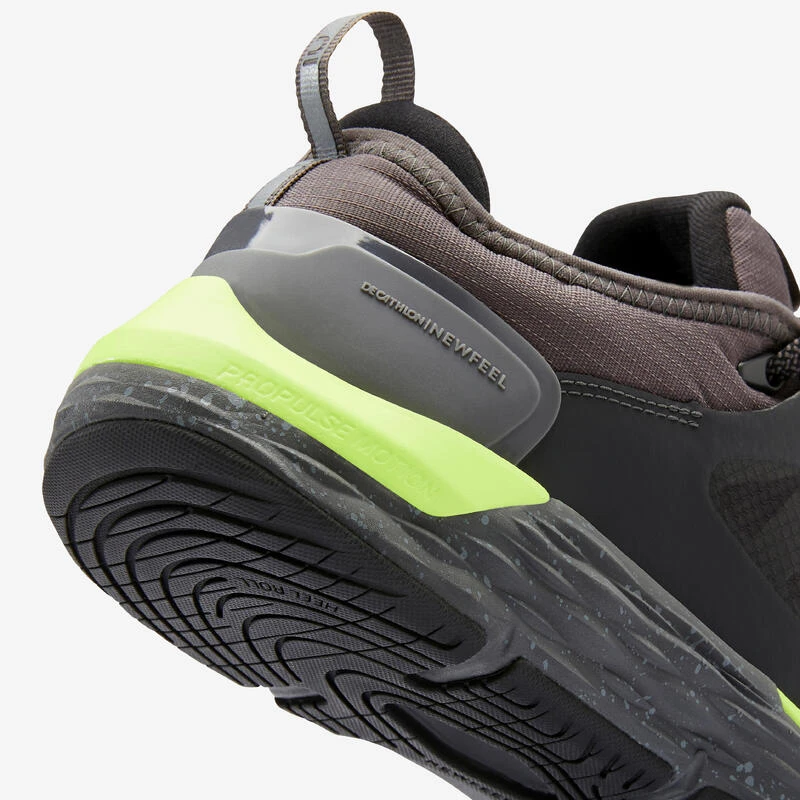 Schoenen Voor Sportief Wandelen Sportwalk Waterproof Zwart/geel 6 Schoenen Voor Sportief Wandelen Sportwalk Waterproof Zwart/geel - Afbeelding 6