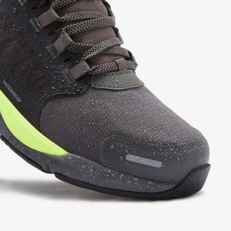 Schoenen Voor Sportief Wandelen Sportwalk Waterproof Zwart/geel 8 Schoenen Voor Sportief Wandelen Sportwalk Waterproof Zwart/geel - Afbeelding 8