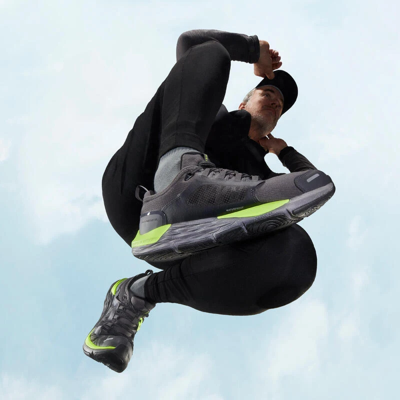 Schoenen Voor Sportief Wandelen Sportwalk Waterproof Zwart/geel 10 Schoenen Voor Sportief Wandelen Sportwalk Waterproof Zwart/geel - Afbeelding 10