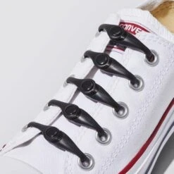 Silicone Elastische Schoenveters Voor Kinderen Kids Black