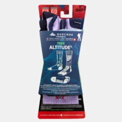 Quechua Sokken Trek Altitude Lila (1 Paar) -Goedkope SchoenStijl Winkel sokken trek altitude lila 1 paar 4