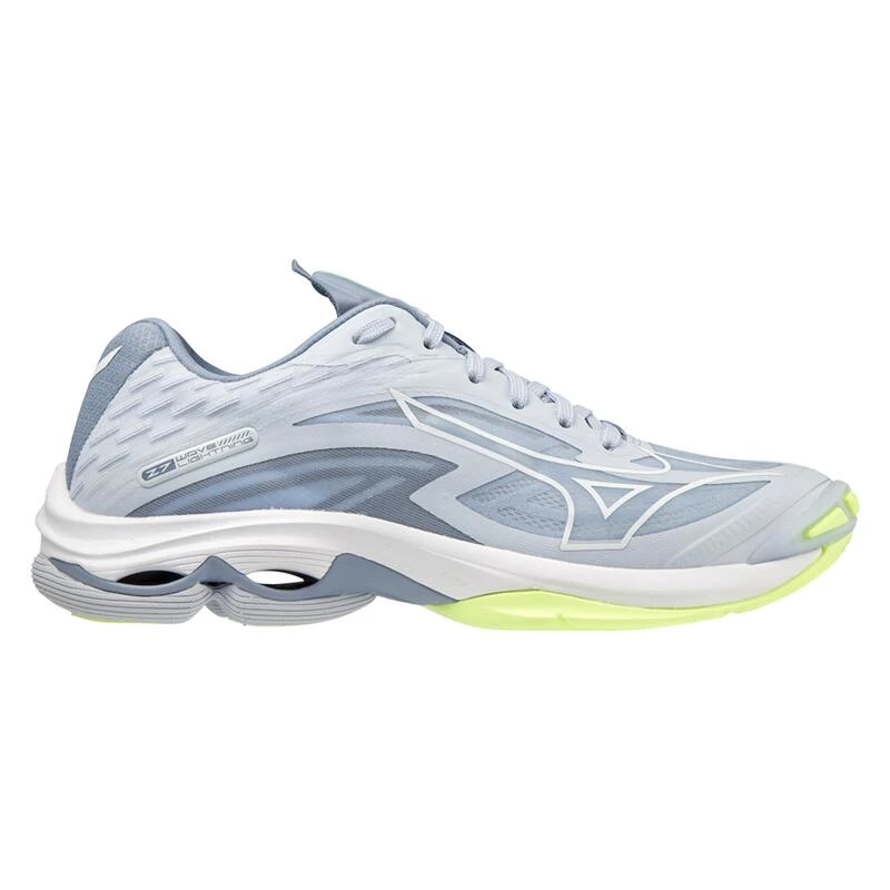 Mizuno Volleybalschoenen Voor Dames Lightning Z7 Low Grijs Geel 1 Mizuno Volleybalschoenen Voor Dames Lightning Z7 Low Grijs Geel