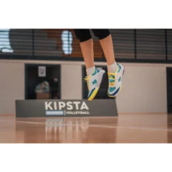 Volleybalschoenen VS100 Comfort Met Veters -Goedkope SchoenStijl Winkel volleybalschoenen vs100 comfort met veters witblauwgroen 6