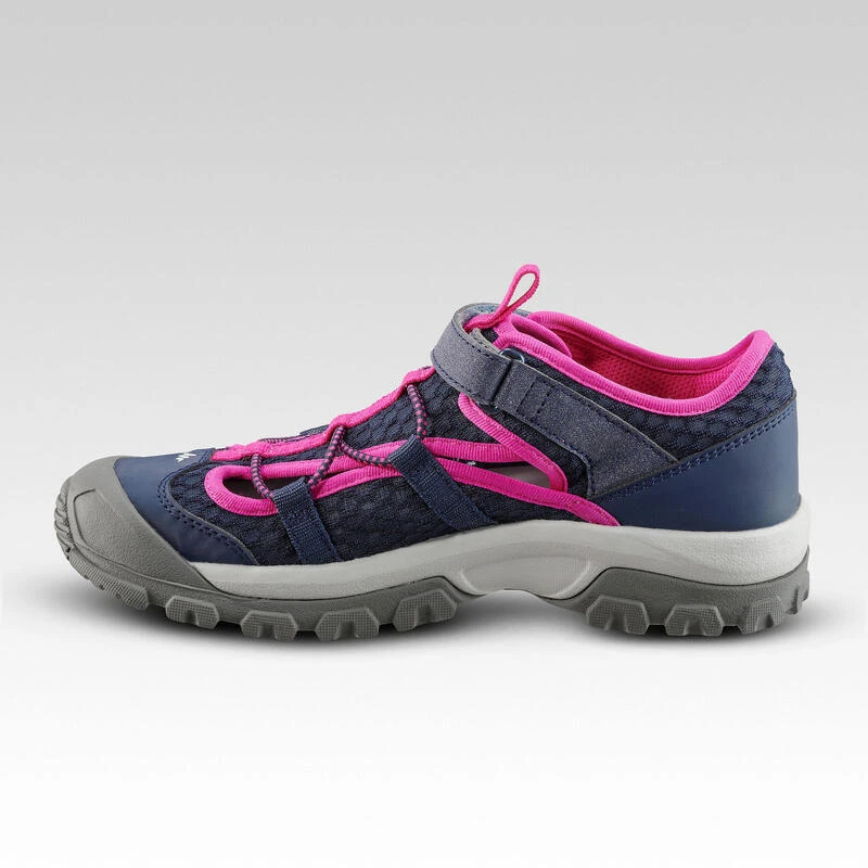 Quechua Wandelsandalen Voor Kinderen MH150 TW Maat 28 Tot 39 Blauw/roze 2 Quechua Wandelsandalen Voor Kinderen MH150 TW Maat 28 Tot 39 Blauw/roze - Afbeelding 2