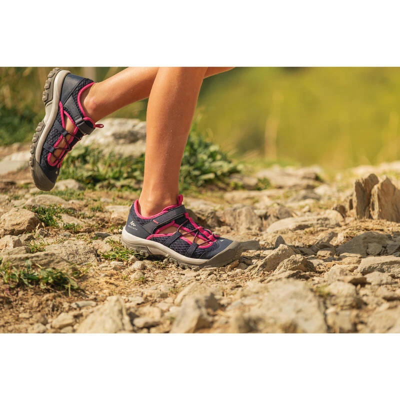 Quechua Wandelsandalen Voor Kinderen MH150 TW Maat 28 Tot 39 Blauw/roze 7 Quechua Wandelsandalen Voor Kinderen MH150 TW Maat 28 Tot 39 Blauw/roze - Afbeelding 7