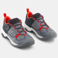 Quechua Wandelschoenen Voor Kinderen Met Snelle Vetersluiting Crossrock Grijs 35-38 -Goedkope SchoenStijl Winkel wandelschoenen voor kinderen met snelle vetersluiting crossrock grijs 35 38 3