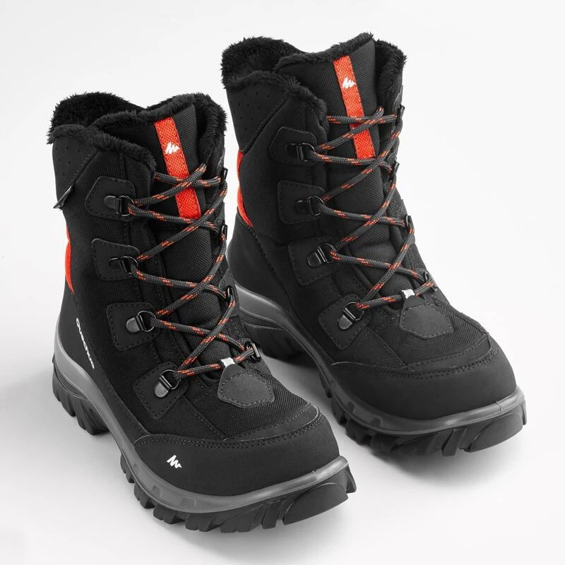 Quechua Warme En Waterdichte Wandelschoenen Kinderen SH500 Hoog Veters Maat 30-38 2 Quechua Warme En Waterdichte Wandelschoenen Kinderen SH500 Hoog Veters Maat 30-38 - Afbeelding 2