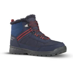 Quechua WARME EN WATERDICHTE WANDELSCHOENEN VOOR KINDEREN SH100 WARM VETERS MAAT 35-38