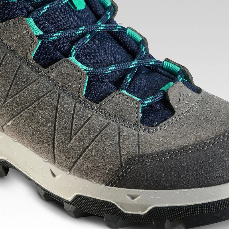 Quechua Waterdichte Hoge Bergwandelschoenen Voor Kinderen MH500 Grijs/blauw Maat 28-39 6 Quechua Waterdichte Hoge Bergwandelschoenen Voor Kinderen MH500 Grijs/blauw Maat 28-39 - Afbeelding 6