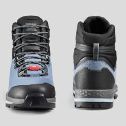 Waterdichte Hoge Trekkingschoenen Voor Dames MT100 Wide Leer Crosscontact -Goedkope SchoenStijl Winkel waterdichte hoge trekkingschoenen voor dames mt100 wide leer crosscontact 4