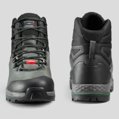 Waterdichte Hoge Trekkingschoenen Voor Heren MT100 Wide Leer Crosscontact 18 Waterdichte Hoge Trekkingschoenen Voor Heren MT100 Wide Leer Crosscontact -Goedkope SchoenStijl Winkel waterdichte hoge trekkingschoenen voor heren mt100 wide leer crosscontact 4