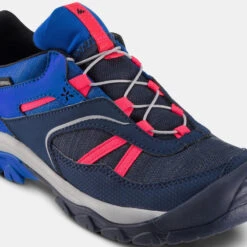Quechua Waterdichte Wandelschoenen Met Veters Voor Kinderen CROSSROCK Maat 35-38 -Goedkope SchoenStijl Winkel waterdichte wandelschoenen voor kinderen veters crossrock 35 38 blauw 4